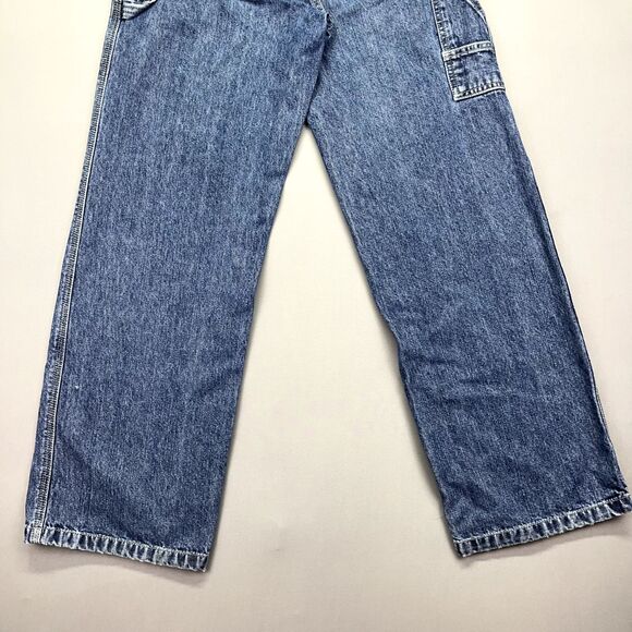 VTG Arizona Jeans Women's 16R Carpenter Dark Baggy‎ Denim Skater Grunge Y2K - Picture 14 of 16